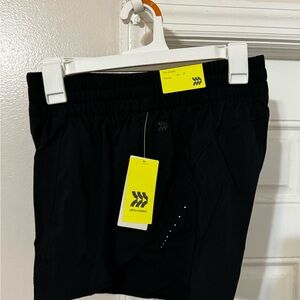 All in Motion Jet Black Performance Shorts